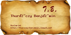Thuróczy Benjámin névjegykártya